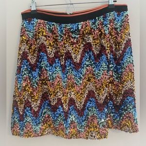 Anthropologie sequin skirt